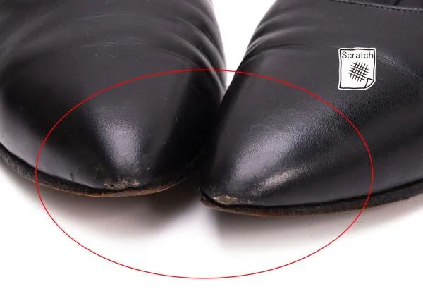 コムデギャルソンCOMME des GARCONS ストラップレザーシューズ 黒23 (K