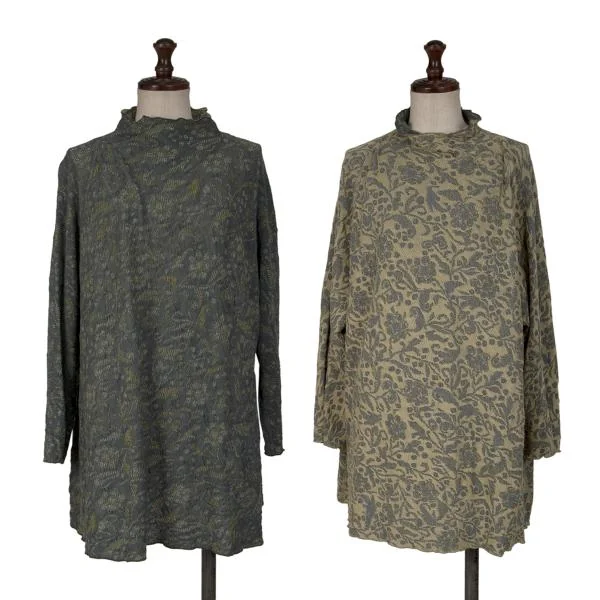 ヨーガンレールJURGEN LEHL コットンリバーシブルフラワージャガード