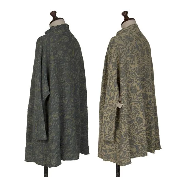 ヨーガンレールJURGEN LEHL コットンリバーシブルフラワージャガード