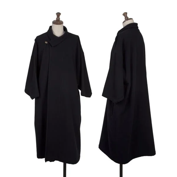 コムデギャルソンCOMME des GARCONS ウールボタンフライスタンドカラー