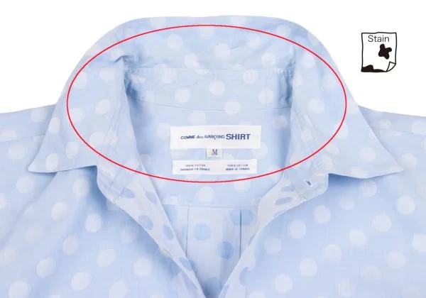 コムデギャルソンシャツCOMME des GARCONS SHIRT ドット織りコットン
