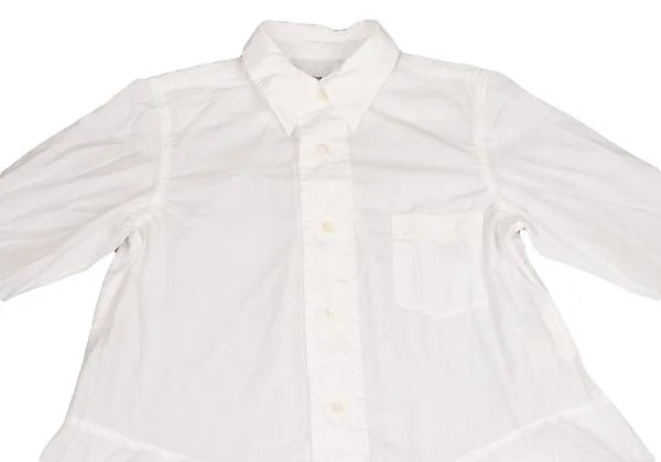 コムデギャルソンCOMME des GARCONS 切替コットンシャツワンピース 白