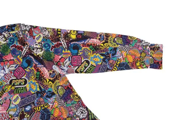 ポールスミスPaul Smith PS ステッカープリント総柄長袖シャツ マルチ