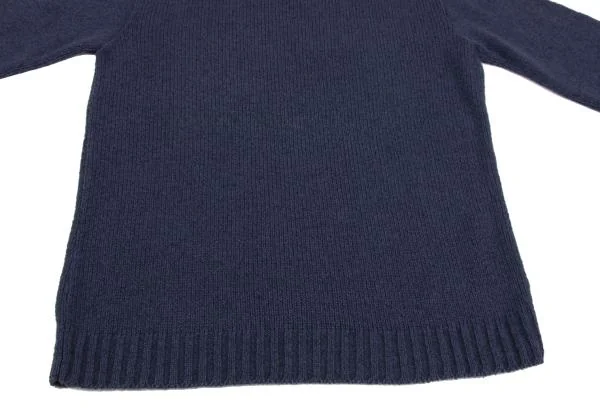 アニエスベーオムagnes b. homme 混紡クルーネックニットセーター 紺M