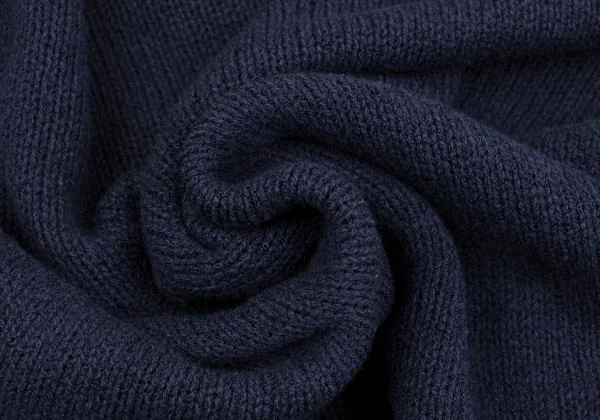 アニエスベーオムagnes b. homme 混紡クルーネックニットセーター 紺M