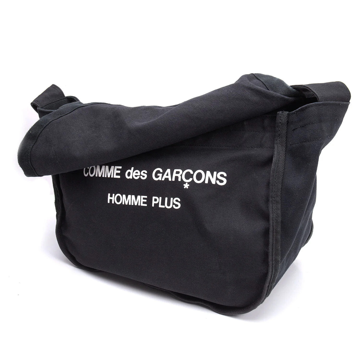 COMME des GARCONS HOMME PLUS Logo Printed Shoulder Bag Black (K