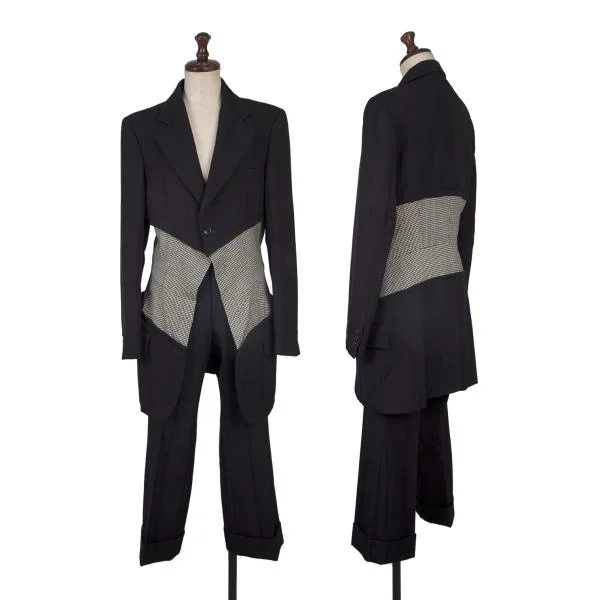 コムデギャルソンCOMME des GARCONS ウールストライプ織りセットアップ