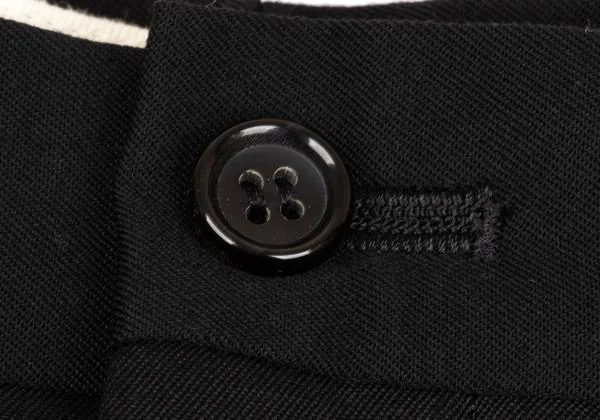 コムデギャルソンCOMME des GARCONS フリルフレーム切替ウールギャバ