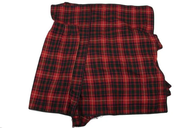 コムデギャルソンCOMME des GARCONS チェックフリルティアードラップ