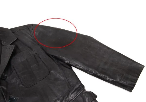 イッセイミヤケ メンISSEY MIYAKE MEN カウレザーテーラードジャケット