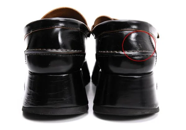 コムデギャルソンCOMME des GARCONS プラットフォームレザーコイン