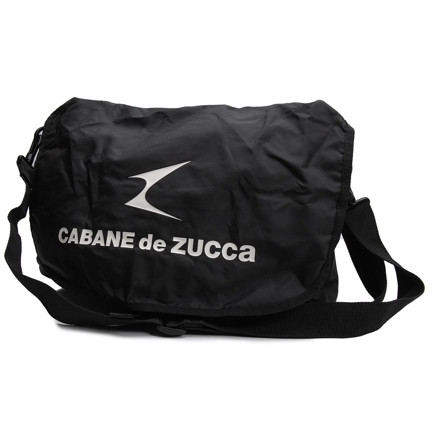 CABANE de ZUCCA Logo Printed Shoulder Bag Black (K-150841)