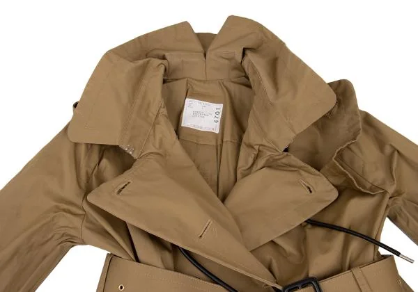 サカイsacai ダウンベスト着脱ロングトレンチコート ベージュカーキ1