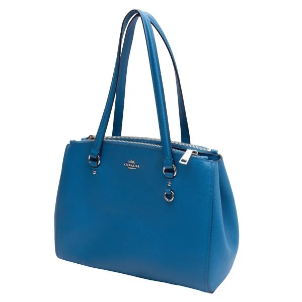 コーチCOACH サフィアーノレザーダブルバッグ 青 (K-151947)