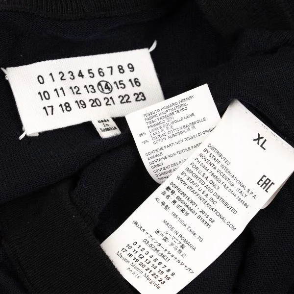 メゾンマルタンマルジェラMaison Martin Margiela 14 ウールコットン