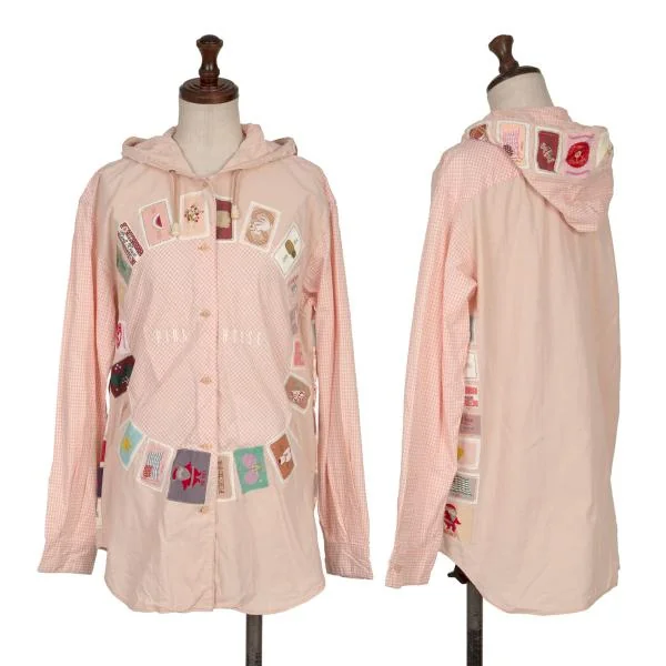 ピンクハウスPINK HOUSE サークルタグパッチワーク切替チェック