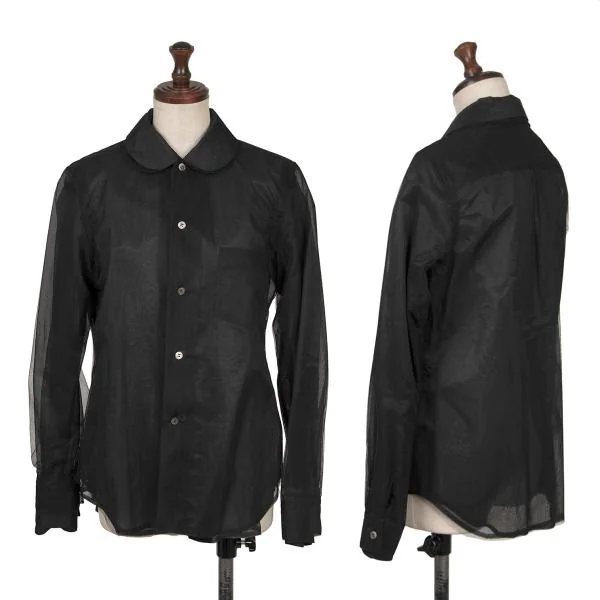 コムデギャルソンCOMME des GARCONS 3重レイヤードシースルー丸襟