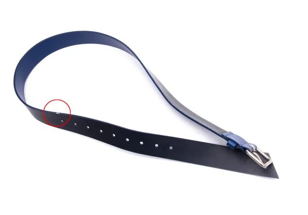 トリココムデギャルソンtricot COMME des GARCONS レザーベルト 青 (K