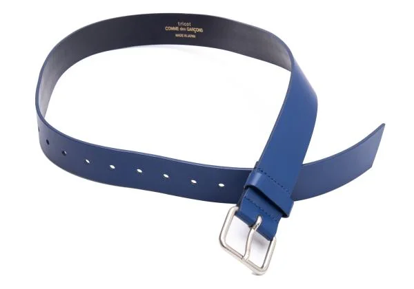 トリココムデギャルソンtricot COMME des GARCONS レザーベルト 青 (K
