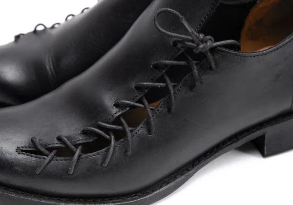 Yohji Yamamoto × CHEREVICHKIOTVICHKI Lace Up Leather Shoes Black