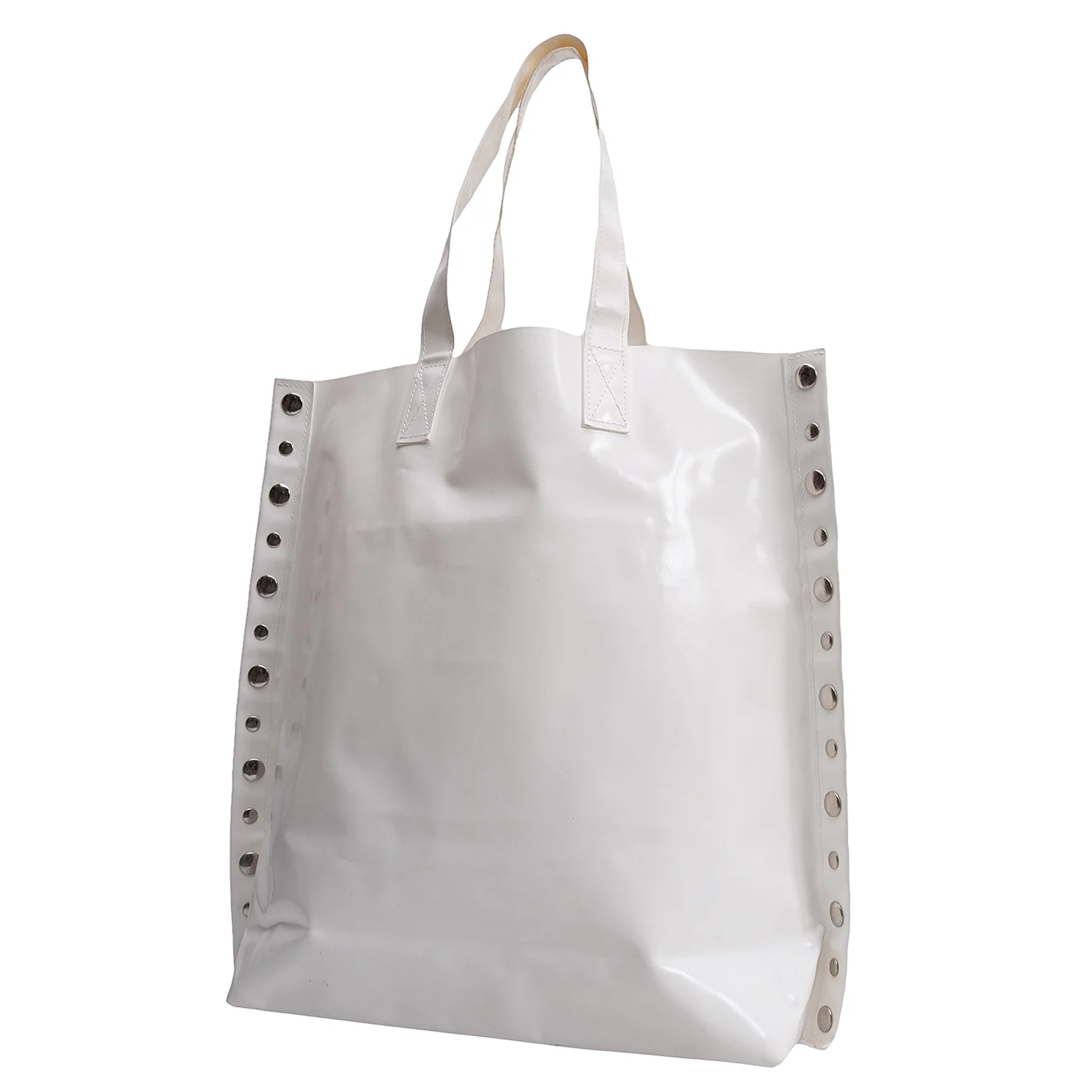 tricot COMME des GARCONS Studs PVC Tote Bag White (K-154142)