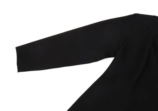 Yohji Yamamoto FEMME Wool Gaba Switching Hook Closure Jacket Black