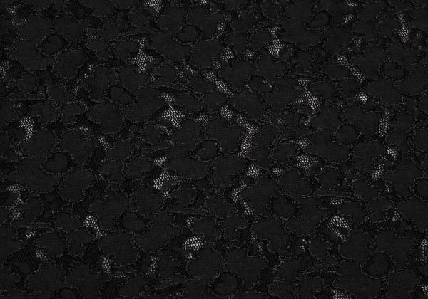 コムデギャルソンCOMME des GARCONS フラワーレースカットソー 黒S (K