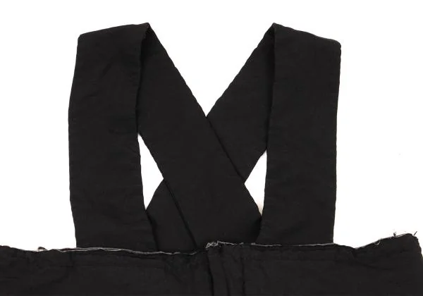 コムデギャルソンCOMME des GARCONS エステルフリル変形吊りパンツ 黒