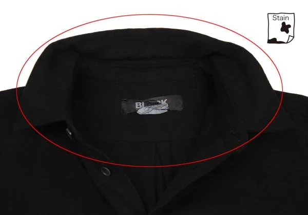 ブラックコムデギャルソンBLACK COMME des GARCONS 染めコットンヘム