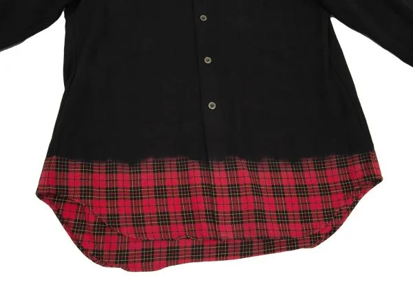 ブラックコムデギャルソンBLACK COMME des GARCONS 染めコットンヘム