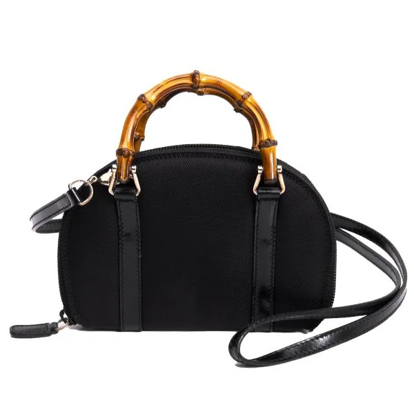 グッチGUCCI バンブーミニショルダーバッグ 黒 (K-156780)