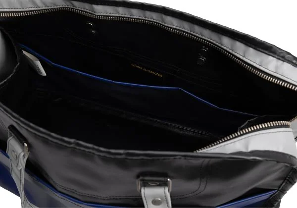 コムデギャルソンCOMME des GARCONS PVCボストンバッグ 黒青他 (K-157598)