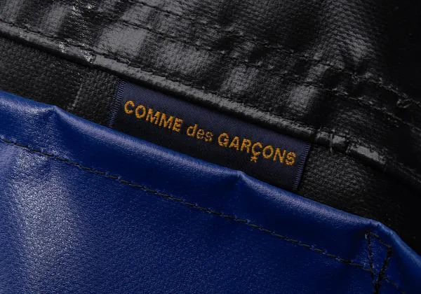 コムデギャルソンCOMME des GARCONS PVCボストンバッグ 黒青他 (K-157598)