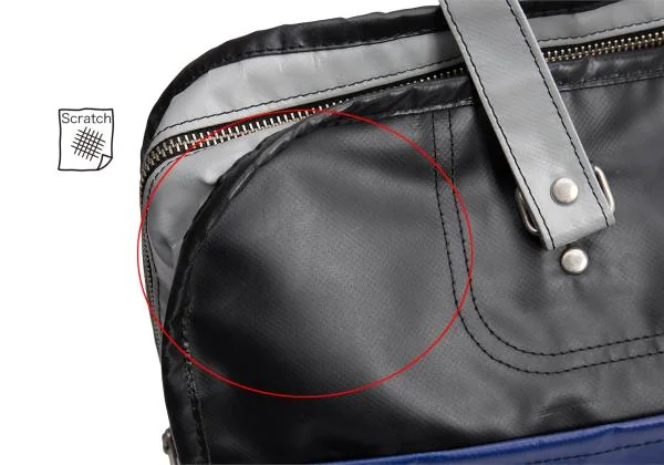 コムデギャルソンCOMME des GARCONS PVCボストンバッグ 黒青他 (K-157598)