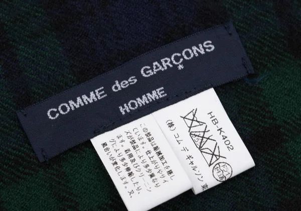 コムデギャルソン オムCOMME des GARCONS HOMME 縮絨タータンチェック