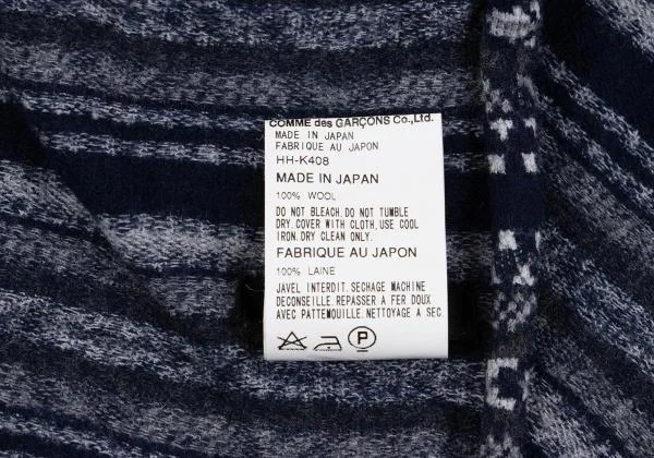 コムデギャルソン オムCOMME des GARCONS HOMME ノルディック柄ウール
