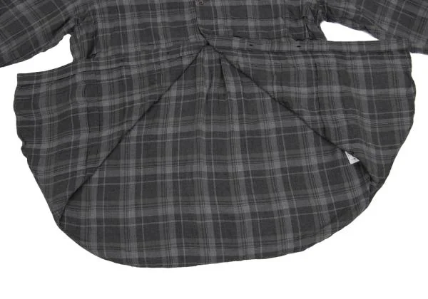 コムデギャルソンオムCOMME des GARCONS HOMME チェックシワ加工長袖