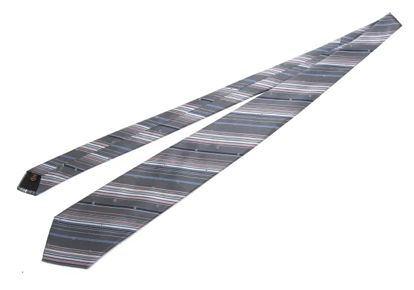 ルイヴィトンLouis Vuitton モノグラムマルチストライプシルクネクタイ