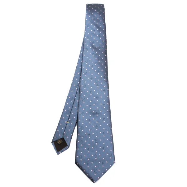 ルイヴィトンLouis Vuitton モノグラムピンドットジャガードシルク