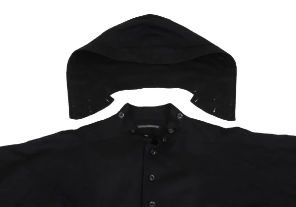 ヨウジヤマモトプールオムYohji Yamamoto POUR HOMME ウールフード着脱