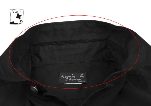 アニエスベーオムagnes.b homme コットンフローラルボタン長袖シャツ