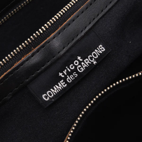 トリココムデギャルソンtricot COMME des GARCONS 切替デザインレザー