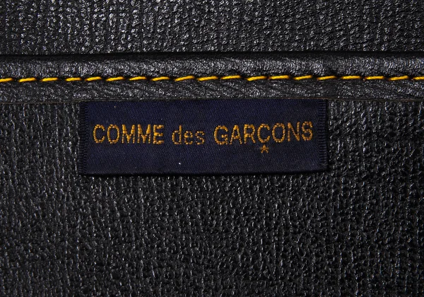 コムデギャルソンCOMME des GARCONS レザーボストンバッグ 黒 (K-165509)