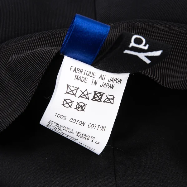 グラウンド ワイGround Y×ISHICA コットン切替ビッグキャスケット 黒