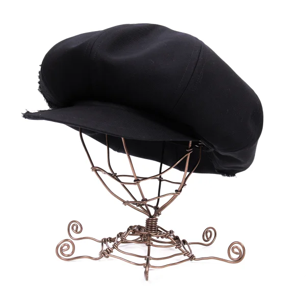 グラウンド ワイGround Y×ISHICA コットン切替ビッグキャスケット 黒