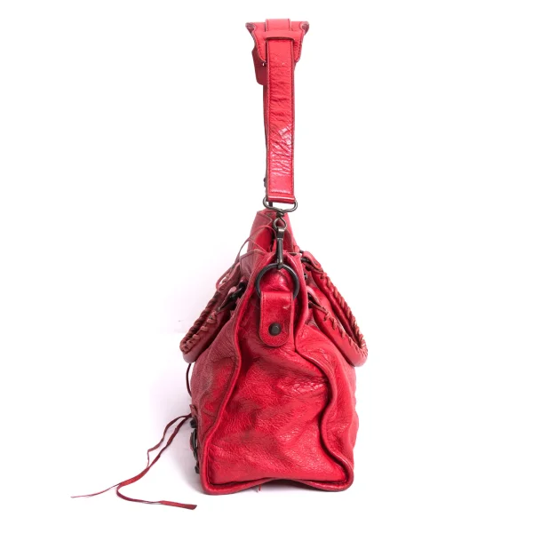 バレンシアガBALENCIAGA シティ 2WAYショルダーバッグ 赤 (K-165959)