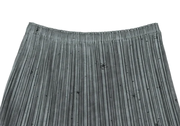 プリーツプリーズPLEATS PLEASE フローラルプリントメッシュレイヤード