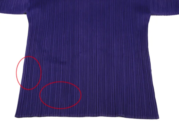 プリーツプリーズPLEATS PLEASE プリーツハイネックカットソー 紫4 (K