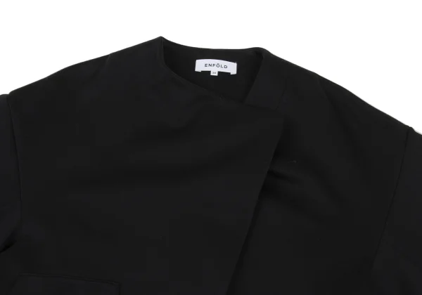 エンフォルドENFOLD ポリコットンストレッチアシンメトリージャケット