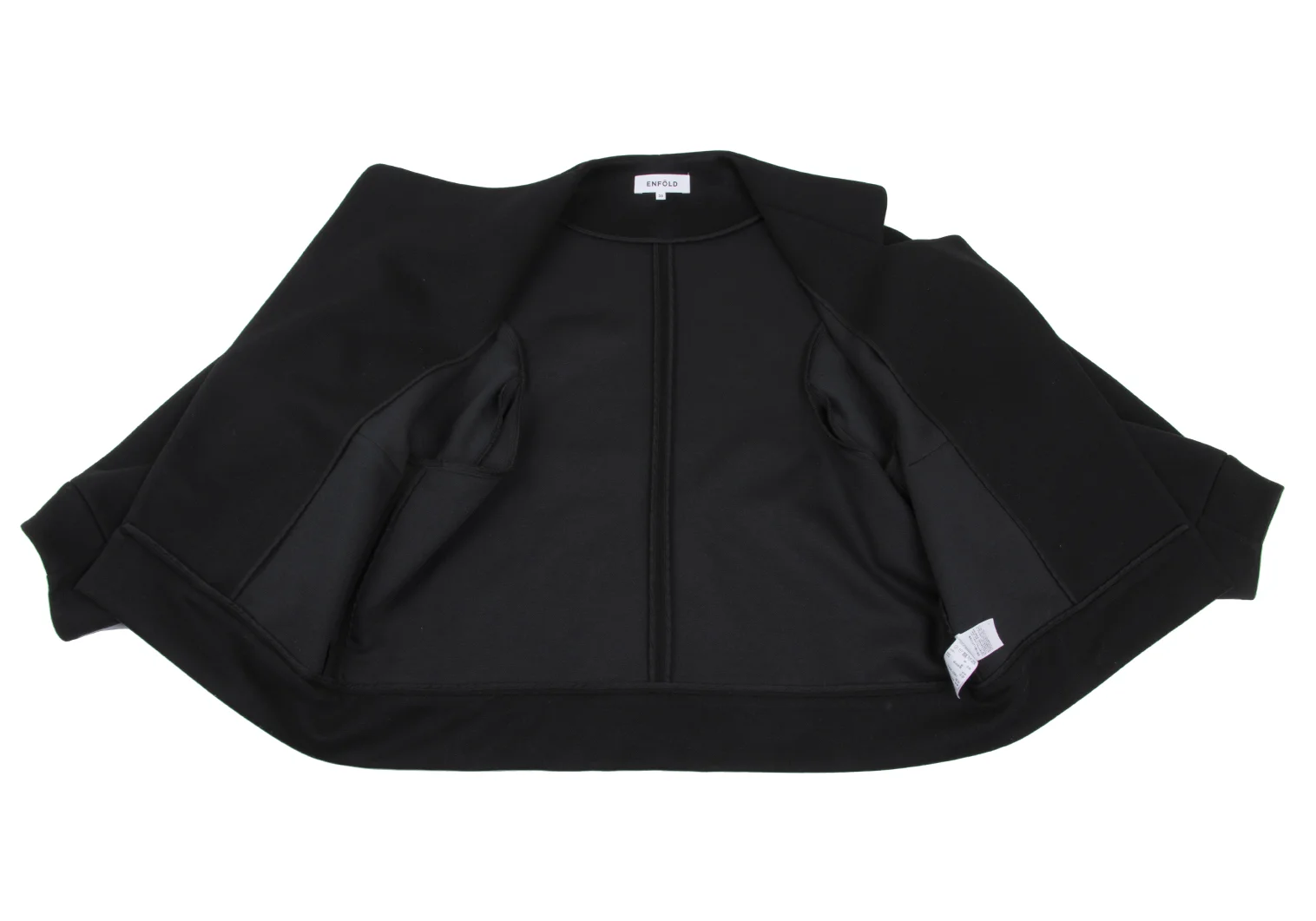 エンフォルドENFOLD ポリコットンストレッチアシンメトリージャケット